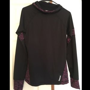 A black sweatshirt with some pink
